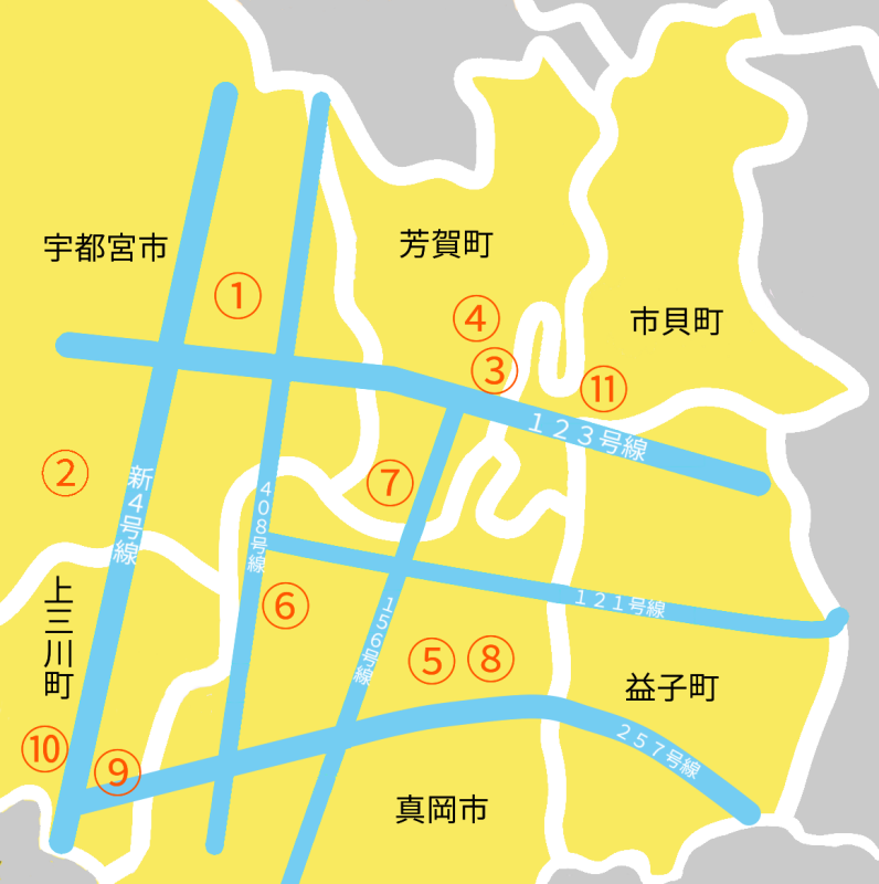 事業所エリア地図